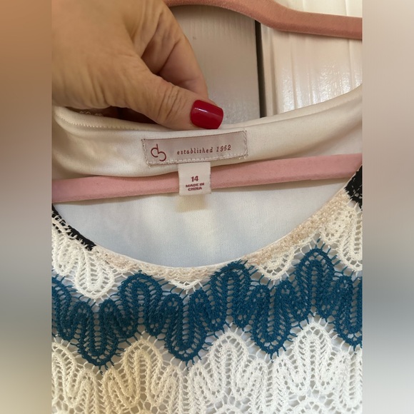 CB Established 1962 Knitted Dress Chevron Pattern- Charlie Brown, Flattering On - Picture 9 of 11